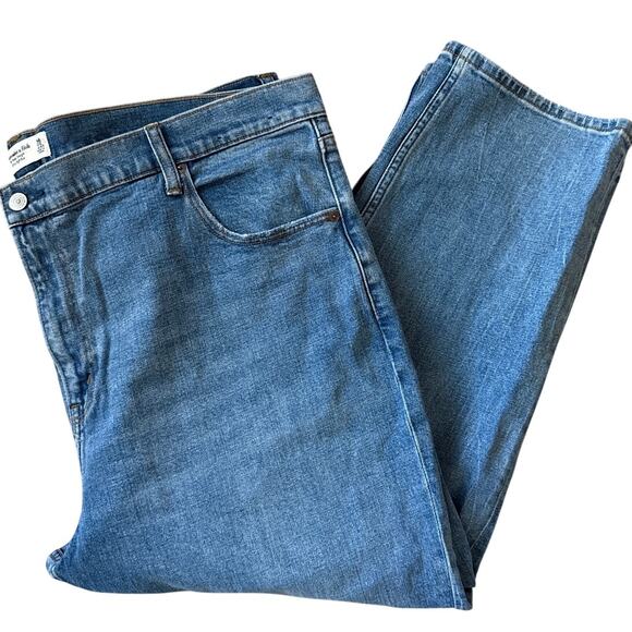 Abercrombie & Fitch Plus Curve Love Ankle Straight Ultra High-Rise Size 22 Short - Picture 10 of 10